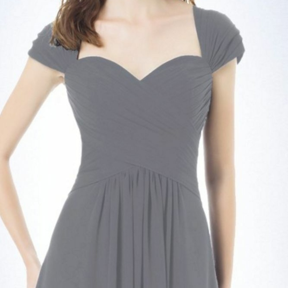 Bill Levkoff Bridesmaid Dress Gray/Slate